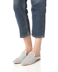 Белые кожаные сабо от Frye