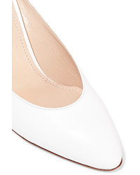 Белые кожаные сабо от Mansur Gavriel