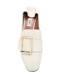 Белые кожаные сабо от Bally