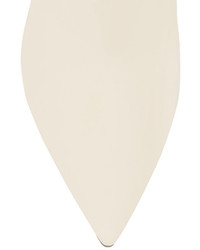 Белые кожаные сабо от Lanvin