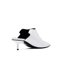 Белые кожаные сабо от MARQUES ALMEIDA