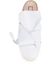 Белые кожаные сабо от No.21