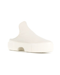 Белые кожаные сабо от AGL