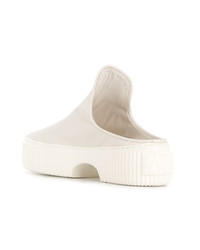 Белые кожаные сабо от AGL