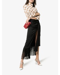 Белые кожаные сабо от Aquazzura