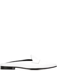 Белые кожаные сабо от Pierre Hardy