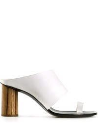 Белые кожаные сабо от Proenza Schouler