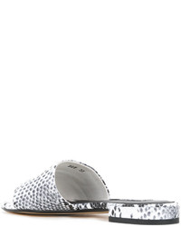 Белые кожаные сабо от Senso