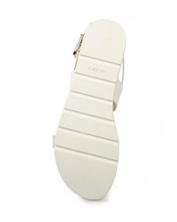 Белые кожаные сандалии на плоской подошве от Aldo