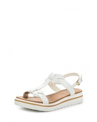 Белые кожаные сандалии на плоской подошве от Call it SPRING