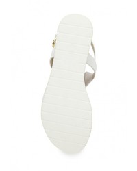 Белые кожаные сандалии на плоской подошве от Call it SPRING