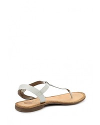 Белые кожаные сандалии на плоской подошве от Gioseppo