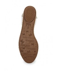 Белые кожаные сандалии на плоской подошве от Moleca