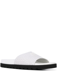 Мужские белые кожаные сандалии от Giuseppe Zanotti Design