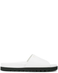 Мужские белые кожаные сандалии от Giuseppe Zanotti Design