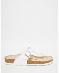 Мужские белые кожаные сандалии от Birkenstock