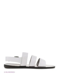 Мужские белые кожаные сандалии от MILANA