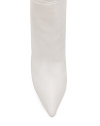 Белые кожаные сапоги от Alexandre Birman