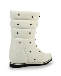 Белые кожаные сапоги от Vivian Royal