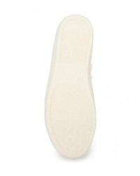 Женские белые кожаные слипоны от Annalisa