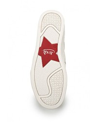 Женские белые кожаные слипоны от Ash