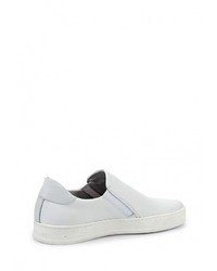 Женские белые кожаные слипоны от Botticelli Limited