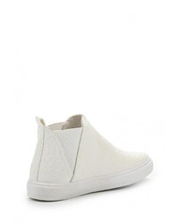 Женские белые кожаные слипоны от Catherine