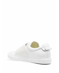 Мужские белые кожаные слипоны от Givenchy