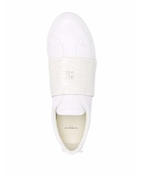 Мужские белые кожаные слипоны от Givenchy