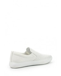 Женские белые кожаные слипоны от DKNY Active