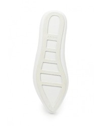 Женские белые кожаные слипоны от DKNY Active