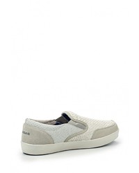 Мужские белые кожаные слипоны от Gas