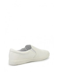 Женские белые кожаные слипоны от L.Day