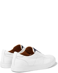 Мужские белые кожаные слипоны от Marc Jacobs