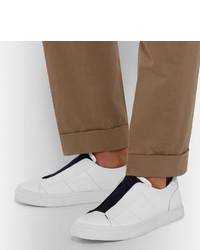 Мужские белые кожаные слипоны от Marc Jacobs