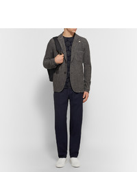 Мужские белые кожаные слипоны от Common Projects