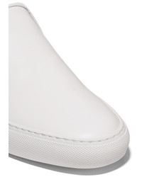 Женские белые кожаные слипоны от Common Projects