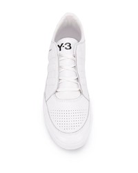 Мужские белые кожаные слипоны от Y-3
