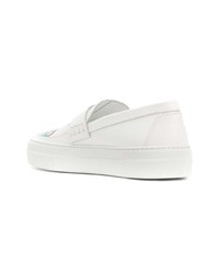 Женские белые кожаные слипоны от Joshua Sanders