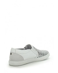 Женские белые кожаные слипоны от Richmond