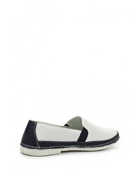 Женские белые кожаные слипоны от SHOIBERG