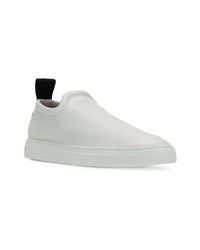 Женские белые кожаные слипоны от Joseph