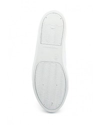 Женские белые кожаные слипоны от Topshop