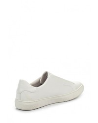 Мужские белые кожаные слипоны от Vitacci