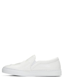 Женские белые кожаные слипоны от Joshua Sanders