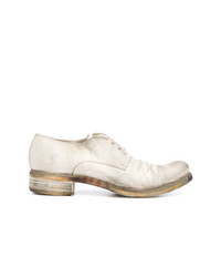 Белые кожаные туфли дерби от A Diciannoveventitre