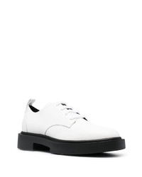Белые кожаные туфли дерби от Giuseppe Zanotti