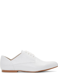 Женские белые кожаные туфли дерби от Jil Sander Navy