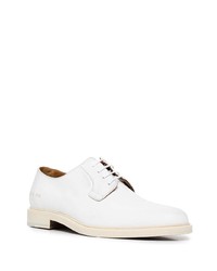 Белые кожаные туфли дерби от Common Projects