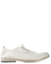 Белые кожаные туфли дерби от Marsèll